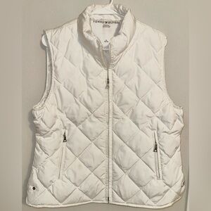 Tommy Hilfiger White Quilted Vest